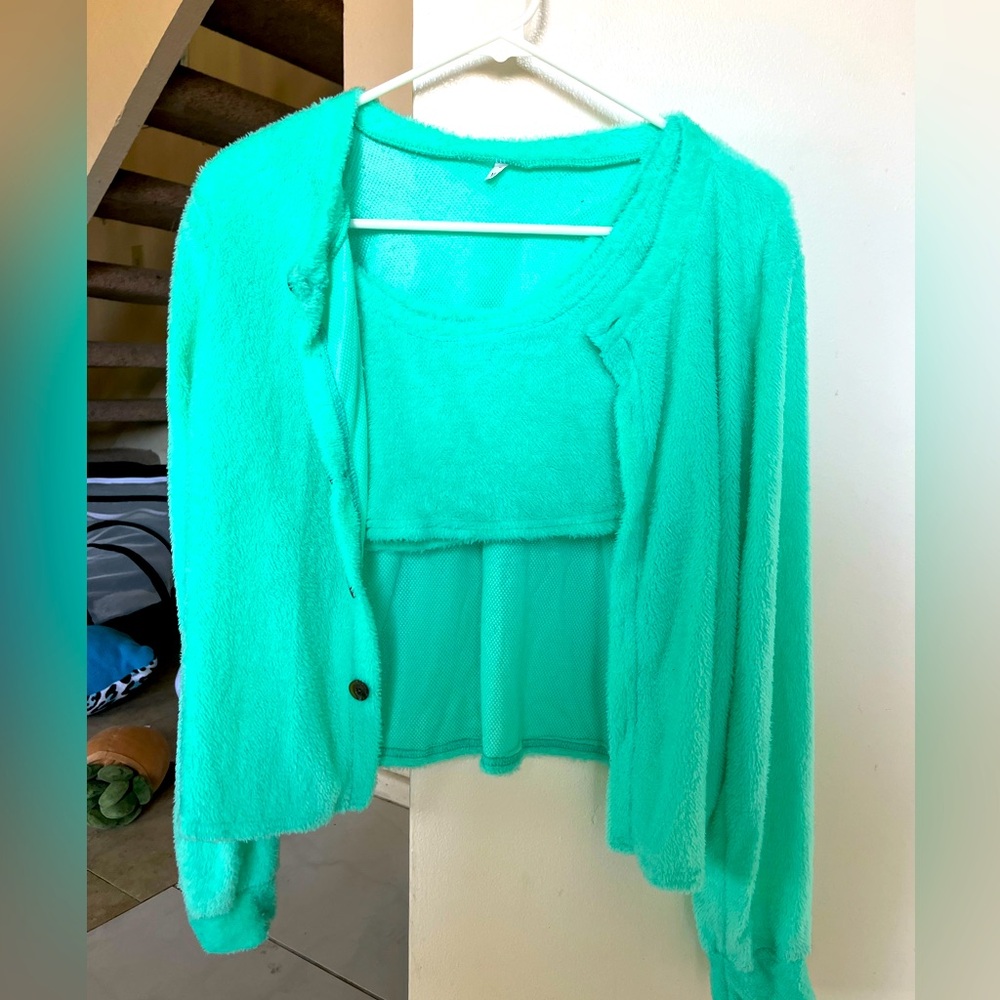 Top and jacket set